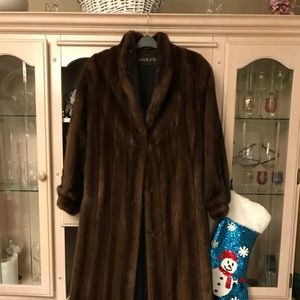 Ranch mink full length coat